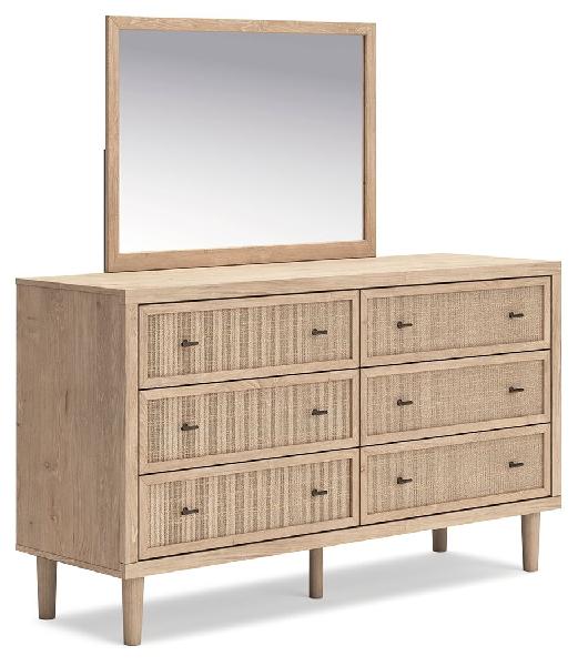 Image of Cielden - Dresser And Mirror - Two-Tone