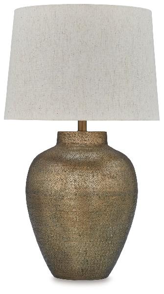 Image of Madney - Metal Table Lamp - Antique Gold Finish