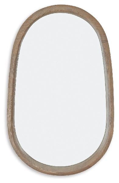 Image of Aarilynn - Accent Mirror - Antique Brown