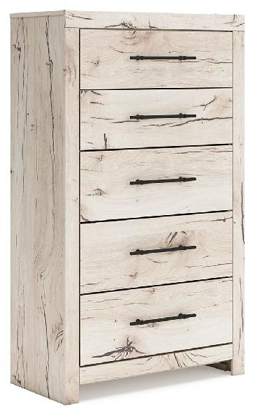 Image of Lawroy - Five Drawer Chest - Light Natural