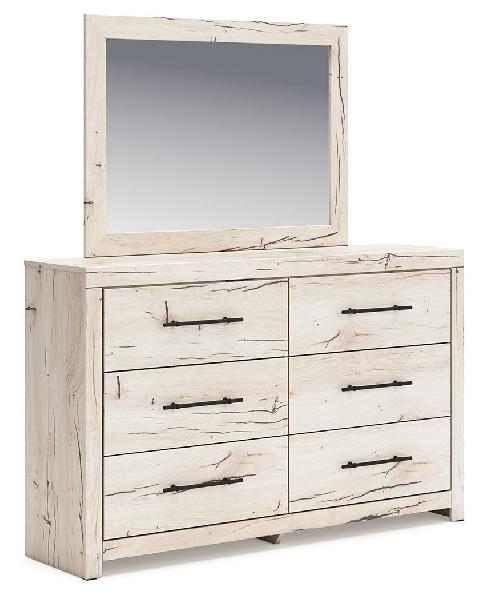 Image of Lawroy - Dresser And Mirror - Light Natural
