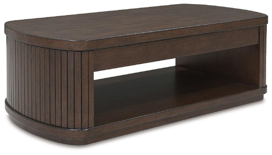 Image of Korestone - Lift Top Cocktail Table - Dark Brown