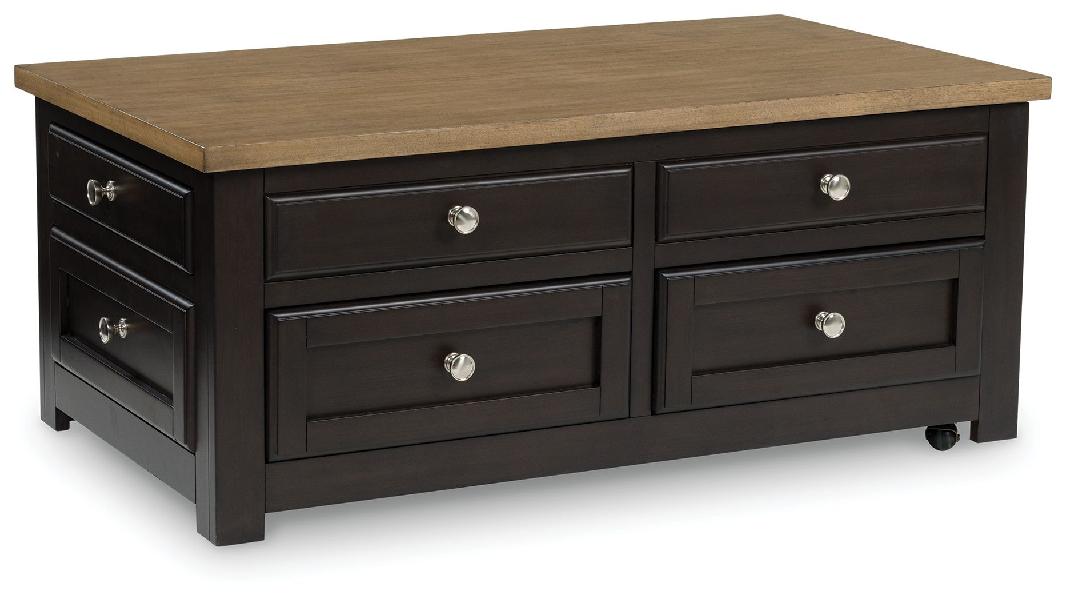 Image of Drazmine - Lift Top Cocktail Table - Brown