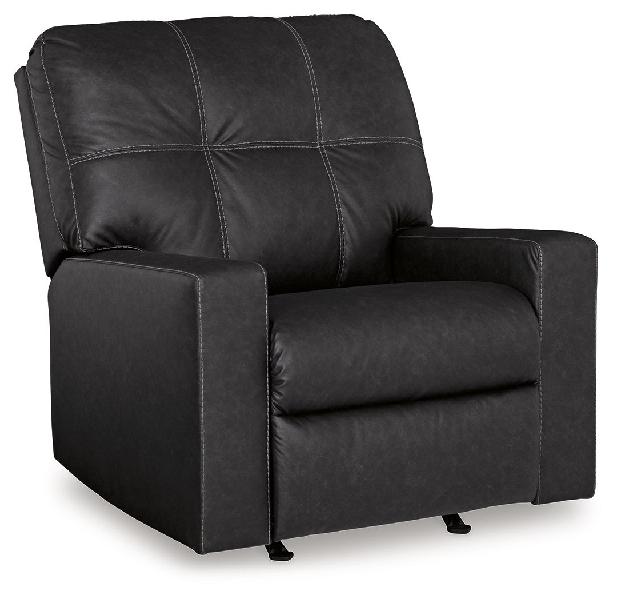 Image of Barlin Mills - Rocker Recliner - Faux Leather - Carbon