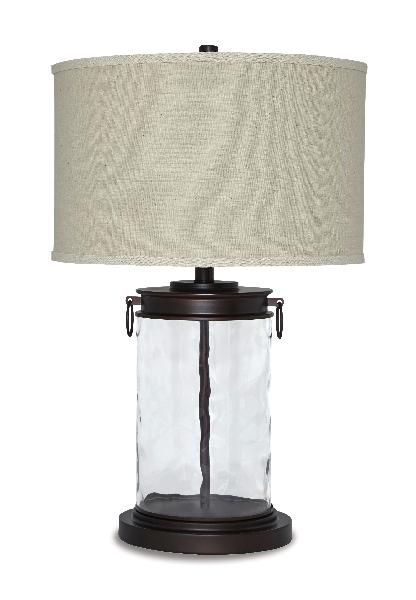 Tailynn - Glass Table Lamp  - Clear / Bronze Finish