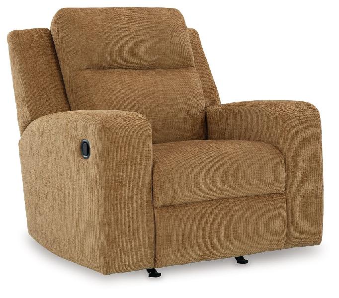 Image of Kanlow - Rocker Recliner - Fabric - Honey