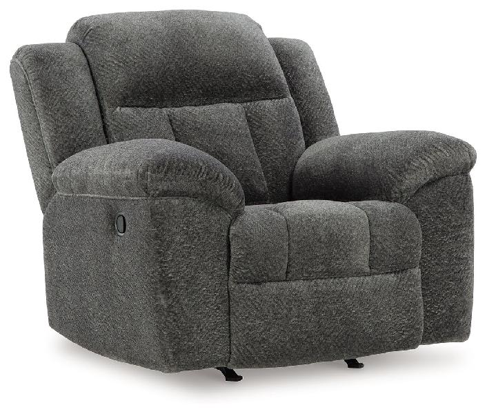 Image of Frohn - Rocker Recliner - Fabric - Graphite