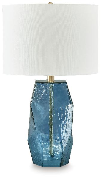 Image of Tallow - Glass Table Lamp - Blue