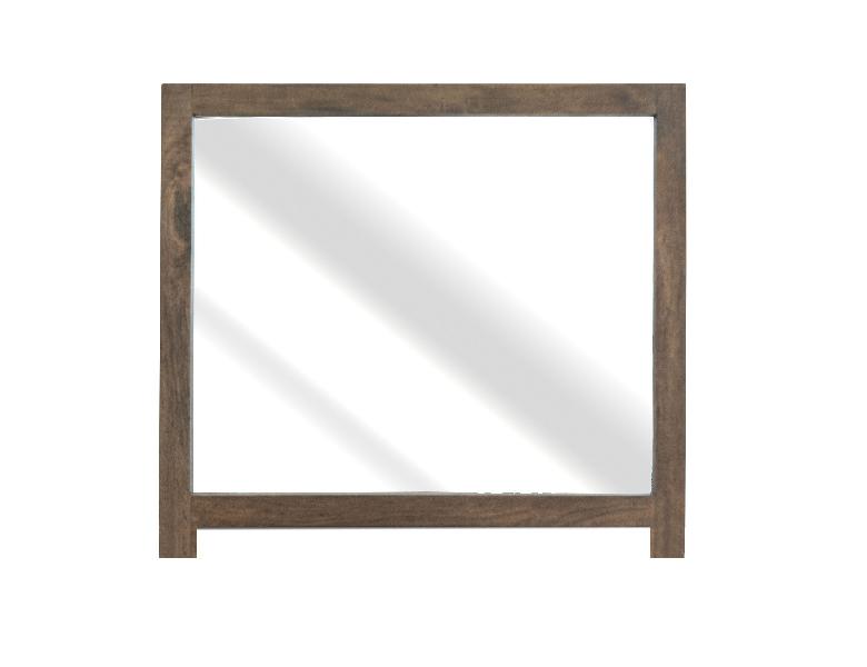 Image of Natural Teca - Mirror - Brown