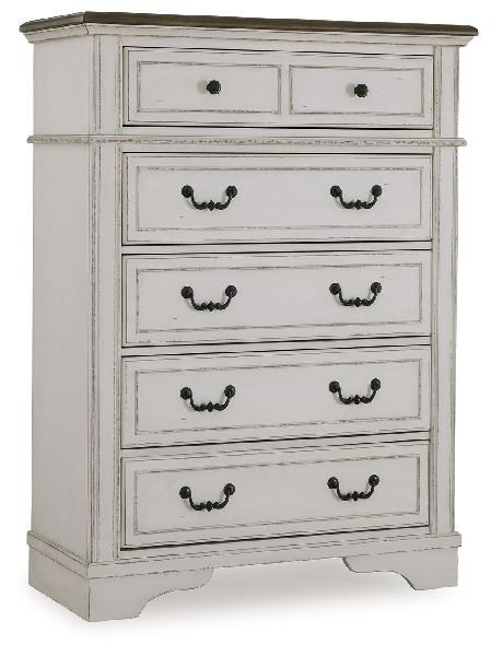 Image of Blendon - Five Drawer Chest - Two-tone