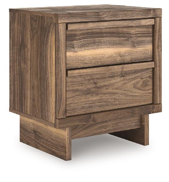 Image of Chirason - Two Drawer Night Stand - Brown