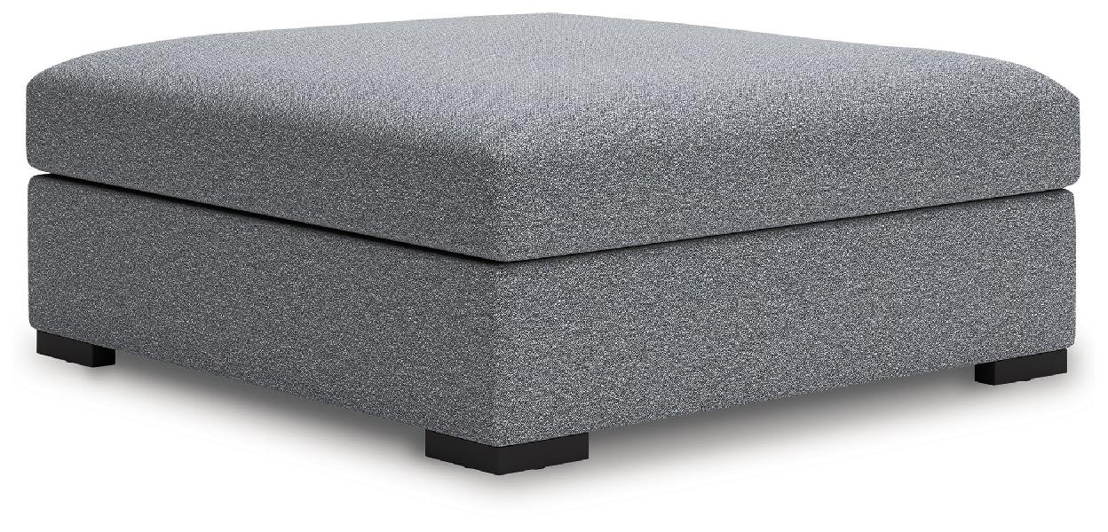Image of Bealton - Oversized Accent Ottoman - Salt And Pepper