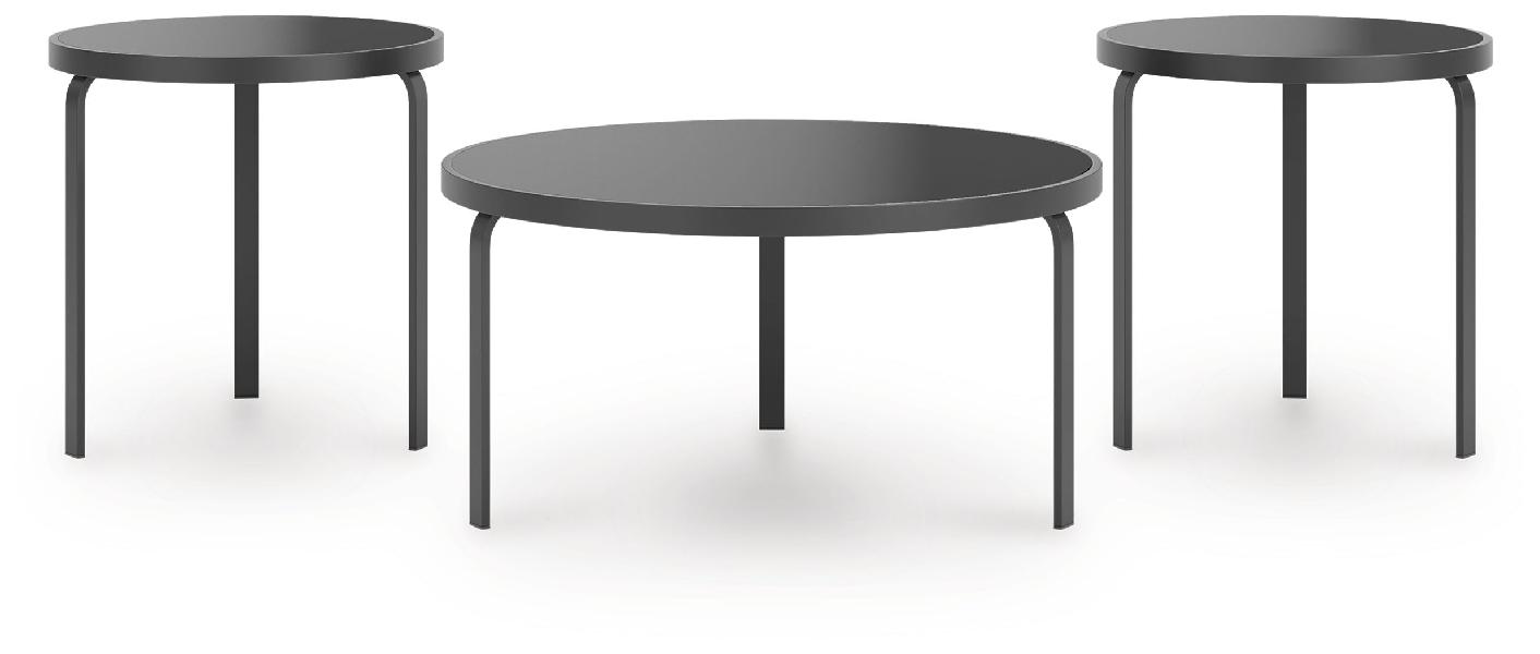 Image of Dorylin - Occasional Table Set (Set of 3) - Black