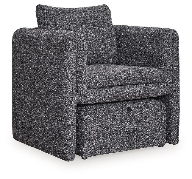 Image of Vreni - Accent Chair - Charcoal / Black