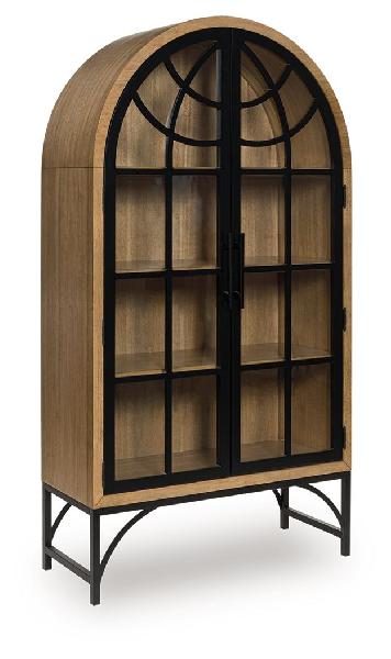 Image of Gwenwich - Accent Cabinet - Natural / Black