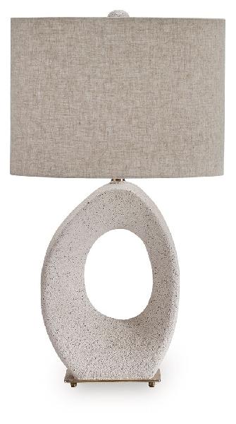 Image of Trentlen - Paper Table Lamp - Cream / Gold Finish