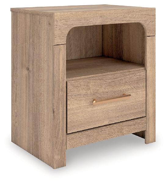 Image of Kinlanni - One Drawer Night Stand - Tan