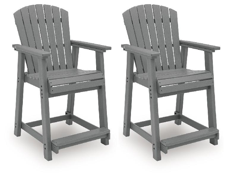 Image of Sanctuary Beach - Barstool (Set of 2) - Dark Gray