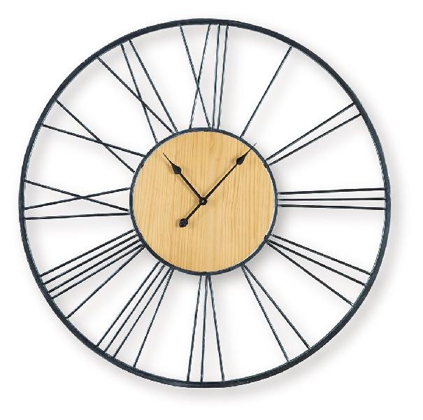 Image of Brockett - Wall Clock - Black / Natural