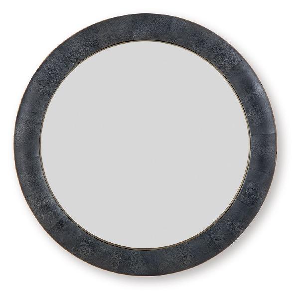 Image of Corinsworth - Accent Mirror - Charcoal / Brass Finish