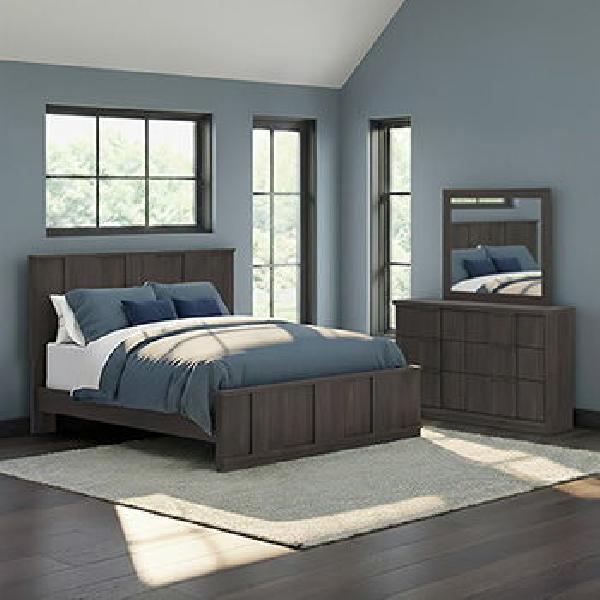 Image of Shaehartin - Bedroom Mirror - Dark Brown