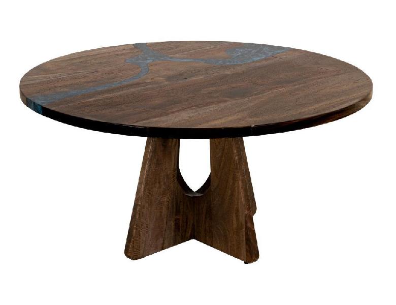 Image of Zaphiro - Round Table - Dark Brown