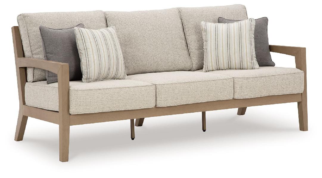 Image of Hallow Creek - Sofa With Cushion - Driftwood