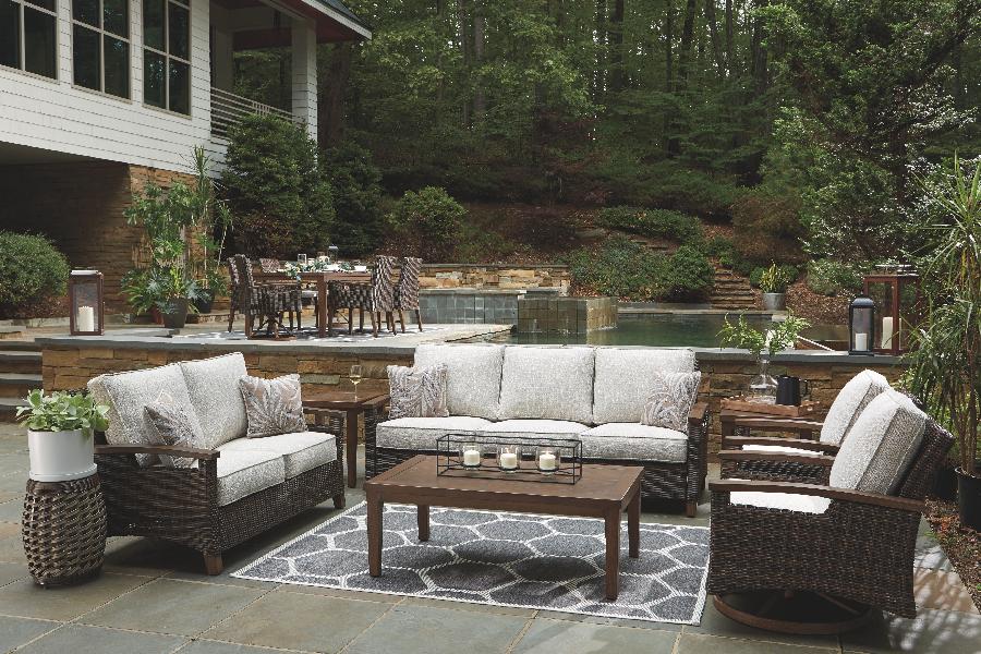 Image of Paradise Trail - 3 Pc. - Lounge Set - Medium Brown