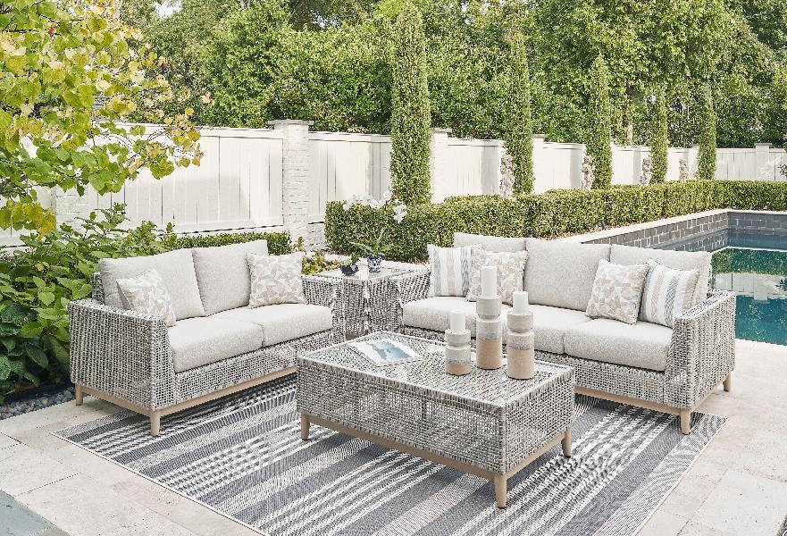 Seton Creek - 4 Pc. - Lounge Set - Gray