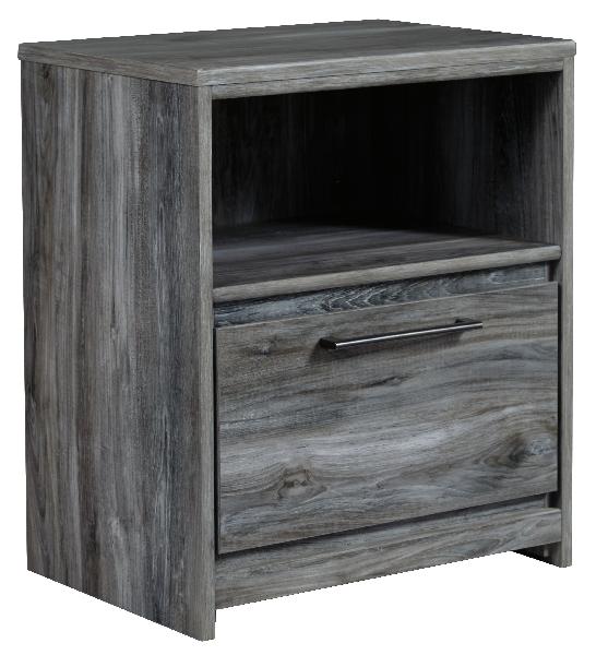 Image of Baystorm - One Drawer Night Stand - Gray
