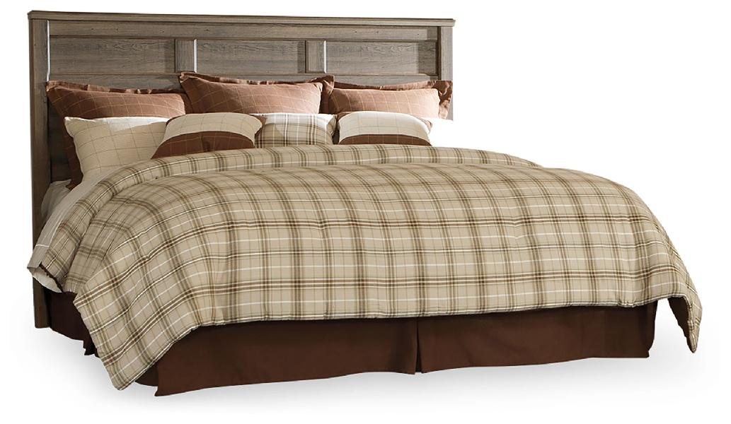 Image of Juararo - King/Cal King Panel Headboard - Dark Brown