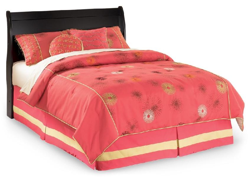 Image of Huey Vineyard - Full Sleigh Headboard - Black