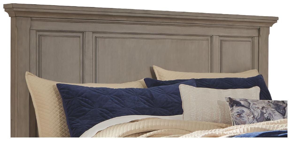 Image of Lettner - Queen Panel Headboard - Light Gray