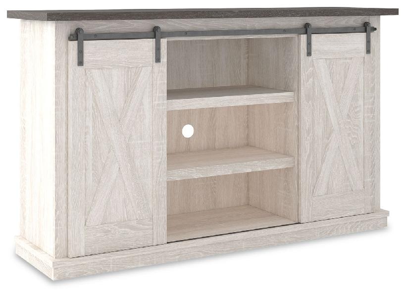 Image of Dorrinson - Medium TV Stand - White