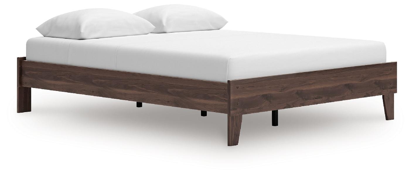 Image of Calverson - Queen Platform Bed - Mocha