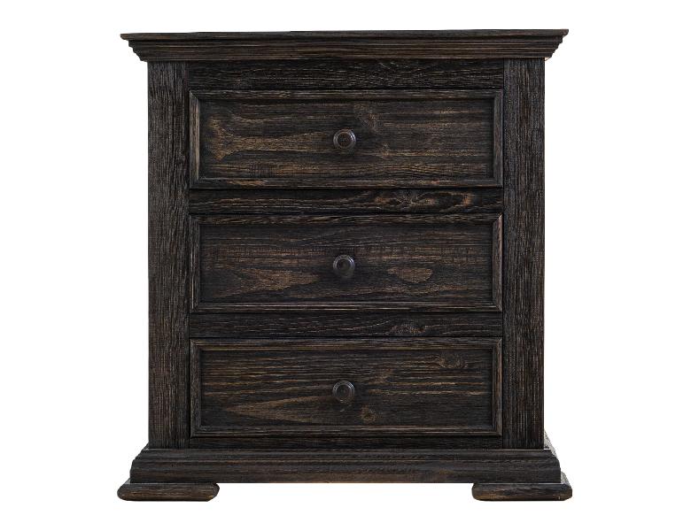 Image of Terra - 3-Drawer Nightstand - Tricorn Black