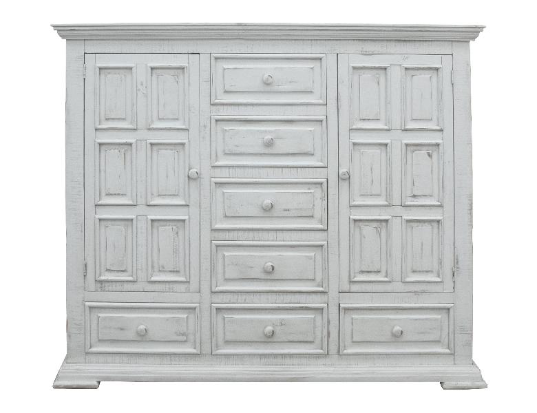 Image of Terra - Chest With 7 Drawers - Distressed White
