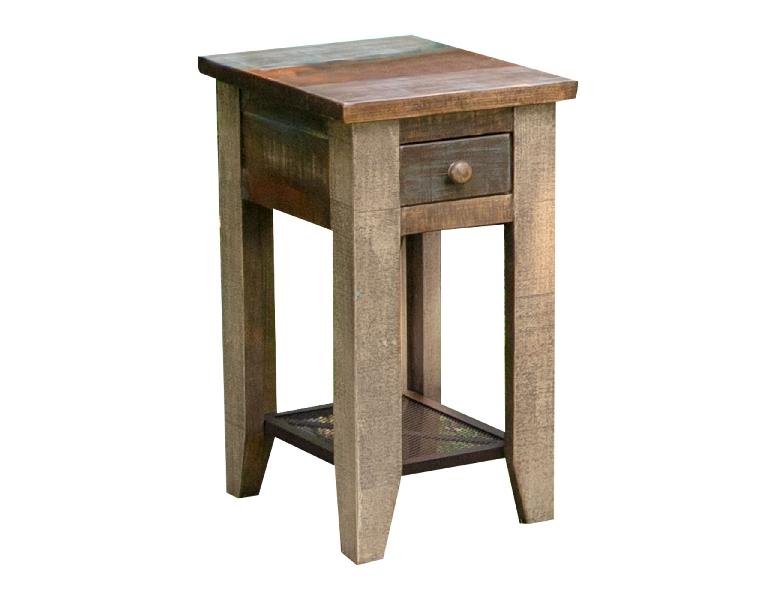 Image of Antique - Chairside Table - Multicolor