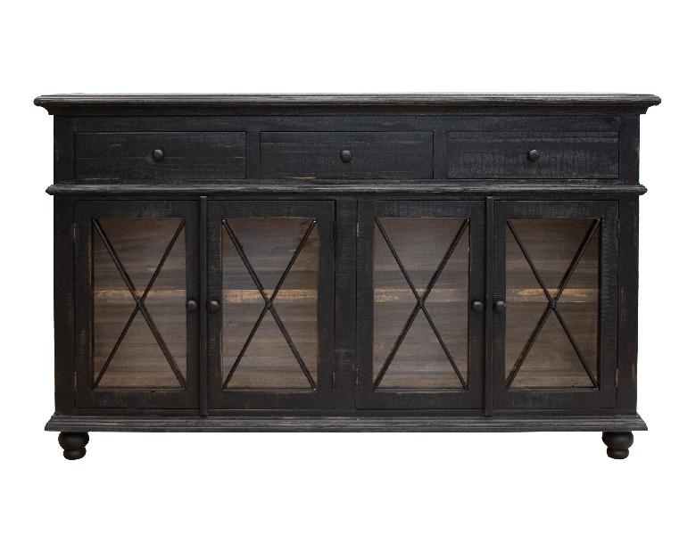 Image of Vintage - Console / TV Stand - Antiqued Black