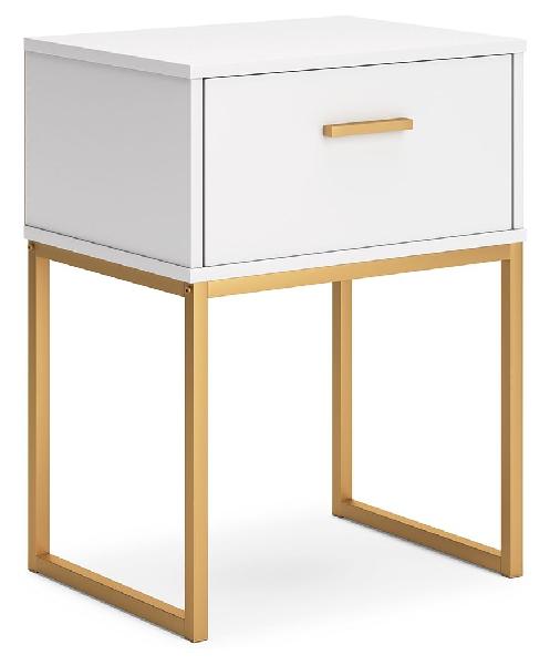 Image of Socalle - One Drawer Night Stand - Two-Tone