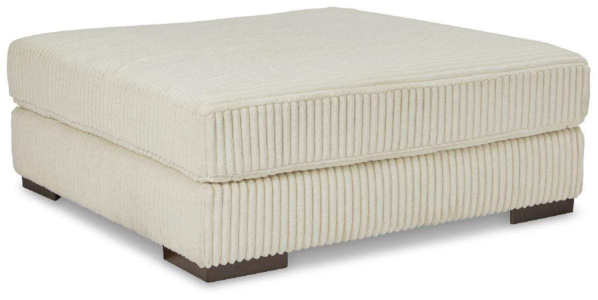 Image of Lindyn - Oversized Accent Ottoman - Ivory