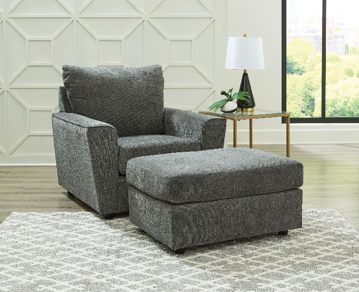 Image of Stairatt - 2 Pc. - Chair, Ottoman - Gravel