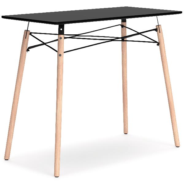 Image of Jaspeni - Home Office Desk - Black / Natural