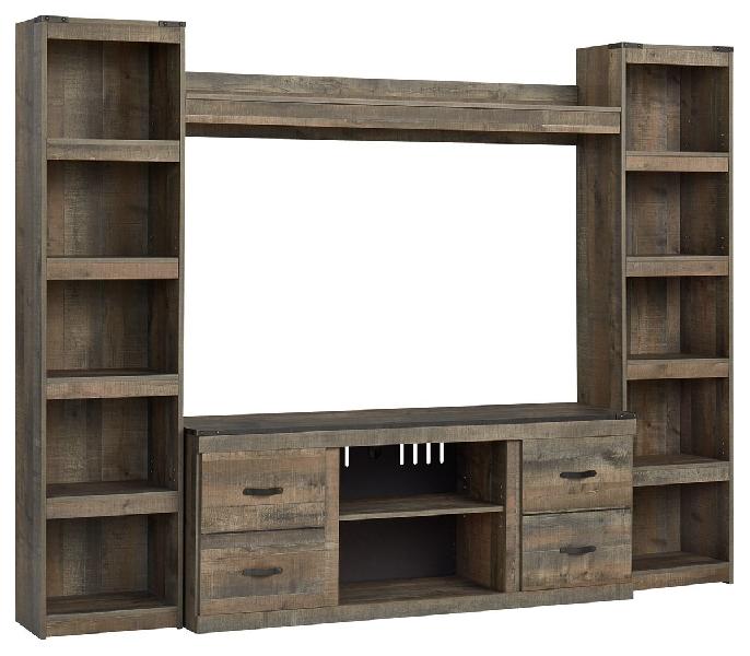 Image of Trinell - 4-Piece Entertainment Center With 60