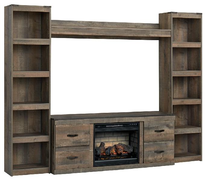 Image of Trinell - 4-Piece Entertainment Center With 60