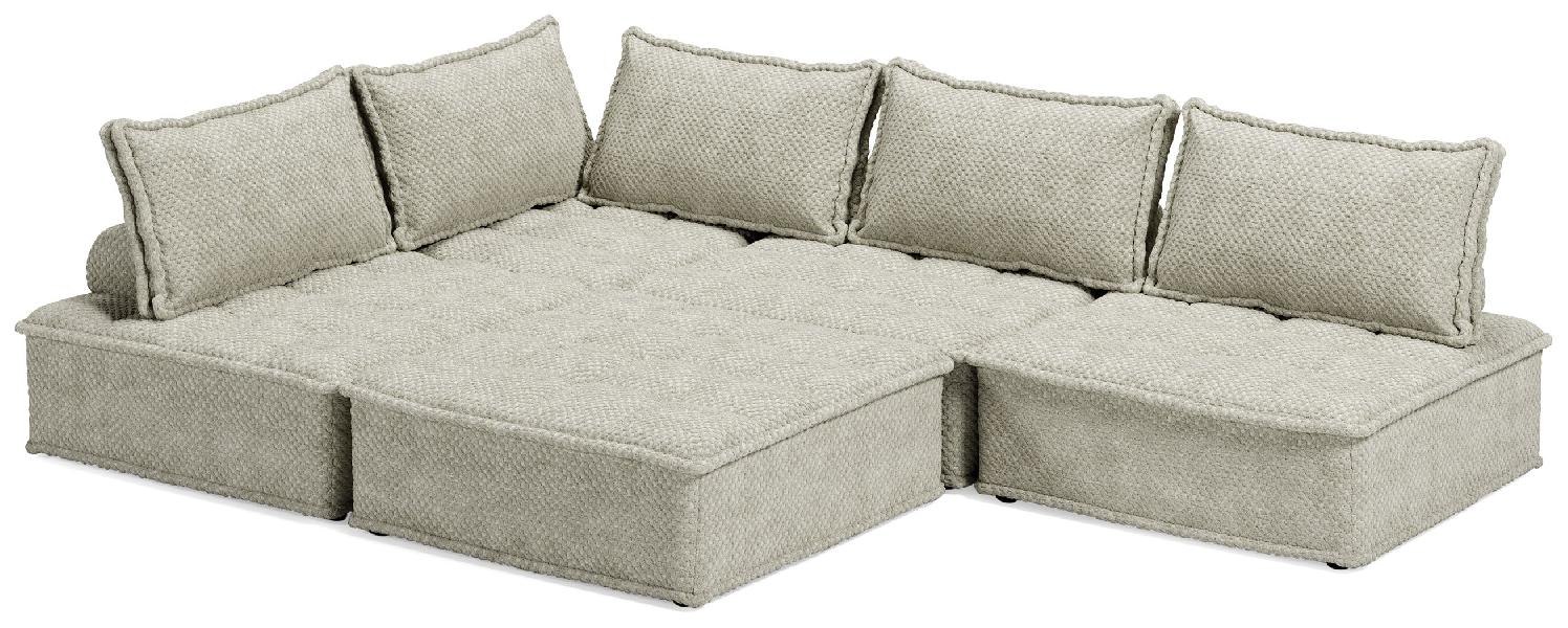 Image of Bales - 5-Piece Modular Seating - Taupe
