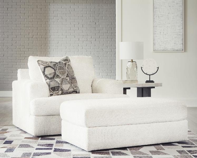 Image of Karinne - 2 Pc. - Chair And A Half, Ottoman - Linen