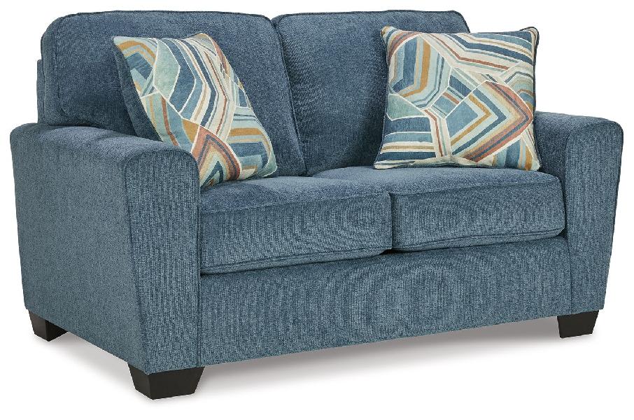 Image of Cashton - Loveseat - Blue