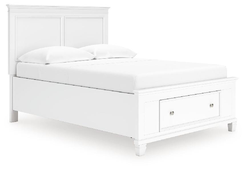 Fortman - Full Panel Storage Bed - White