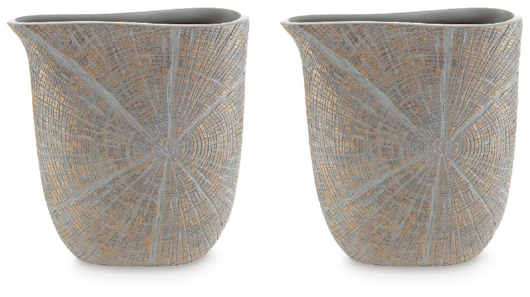 Image of Ardenley - Vase (Set of 2) - Antique Gold Finish 10.5